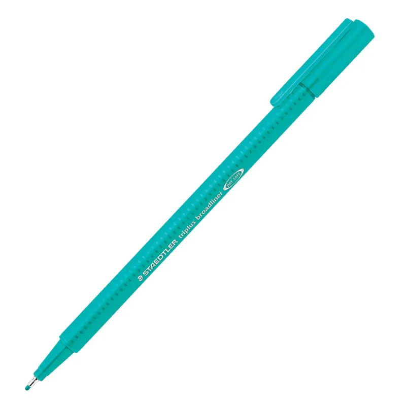 10 FEUTRES STAEDTLER TRIPLUS BROADLINER 338 / 0.8 MM / TURQUOISE