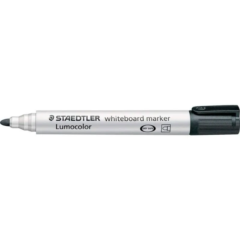 10 MARQUEUR POUR TABLEAU BLANC LUMOCOLOR STAEDTLER OGIVE / 2MM / NOIR