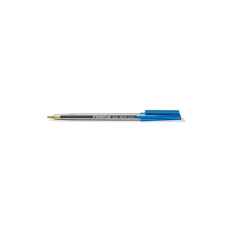 10 Stylo à bille Staedtler Stick 430 / 0.35mm / Bleu