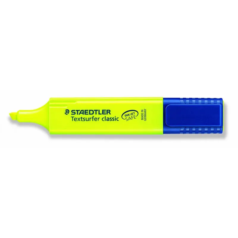 10 SURLIGNEURS STAEDTLER TEXTSURFER CLASSIC / JAUNE