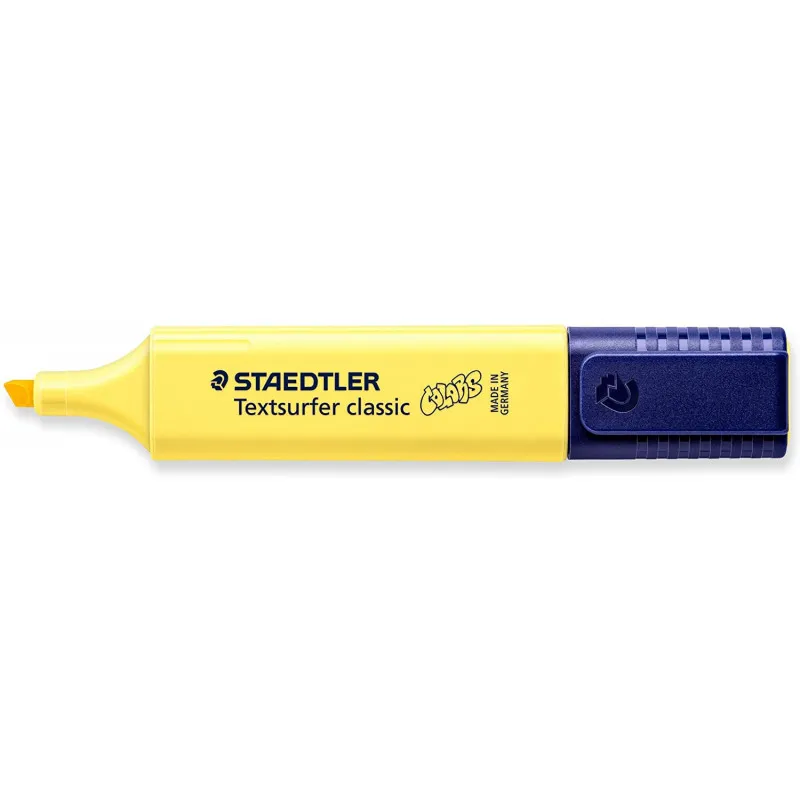 10 SURLIGNEURS STAEDTLER TEXTSURFER CLASSIC PASTEL / JAUNE