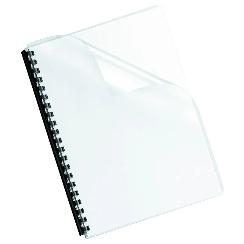 100 Page de garde Transparente Pour Reliure A4 - 125 MICRONS