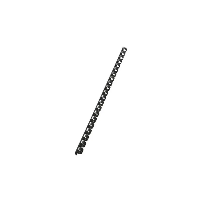 100 Reliures Spirale Plastique 10mm Noir