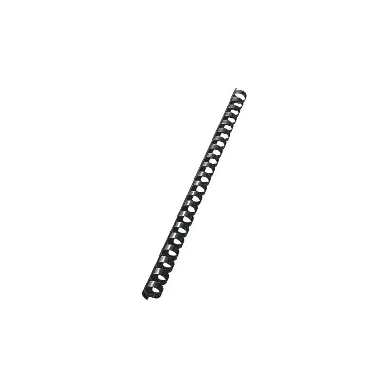 100 Reliures Spirale Plastique 14mm Noir