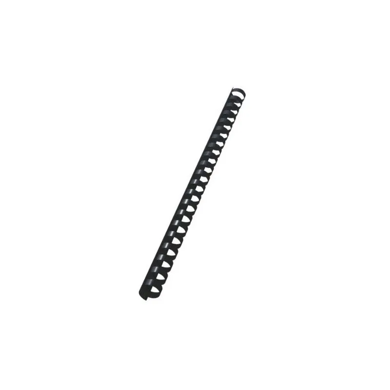 100 Reliures Spirale Plastique 16mm Noir