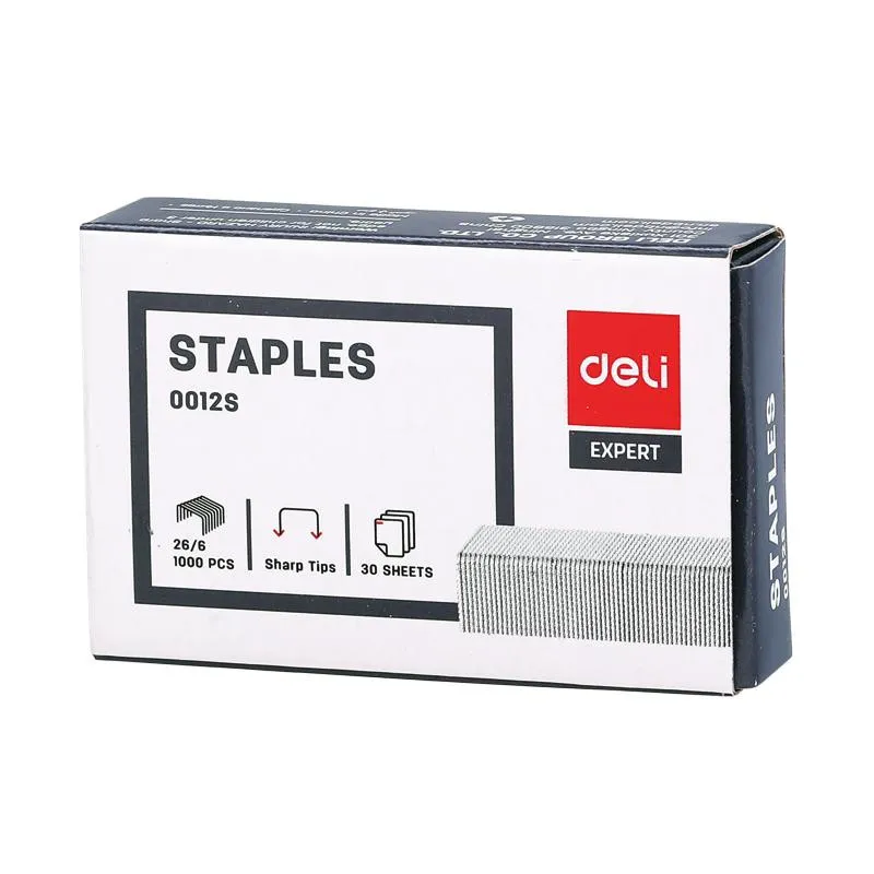 1000x Agrafes Deli E0012S / 24/6 / 6mm