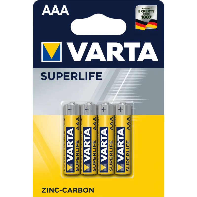 4x Piles AAA Varta SuperLife / R03 / 1.5V