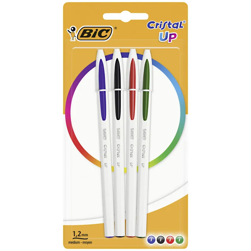 4x Stylos à bille BIC Cristal Up Classic
