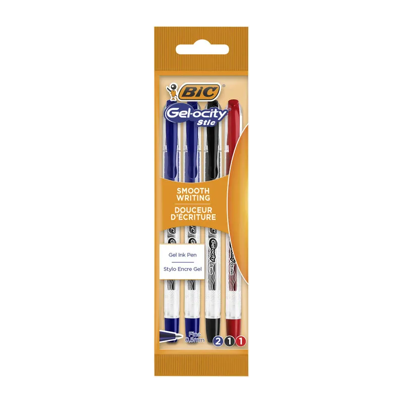 4x Stylos à bille BIC Gel-ocity stic