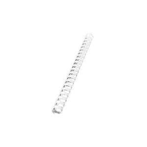 50 Reliures Spirale Plastique 38mm Blanc