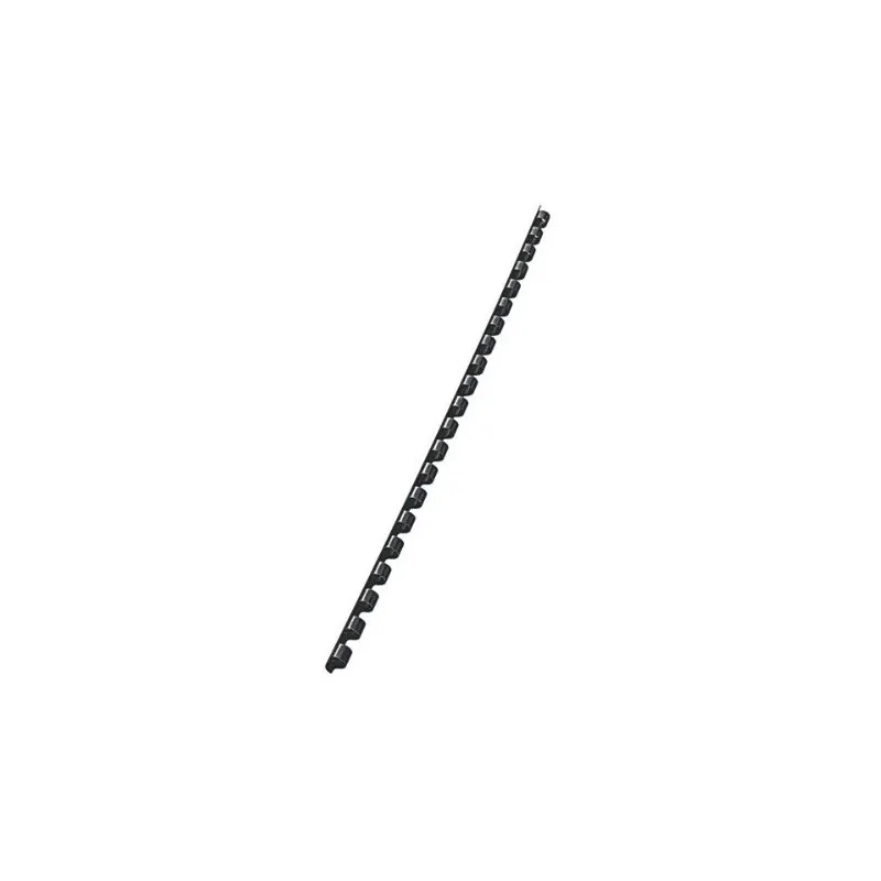 50 Reliures Spirale Plastique 6mm Noir