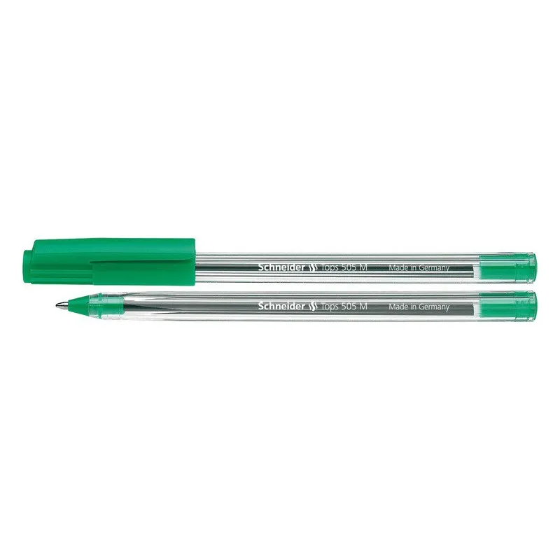 50 Stylos à bille Schneider Tops 505 M / 1.4 mm / Vert