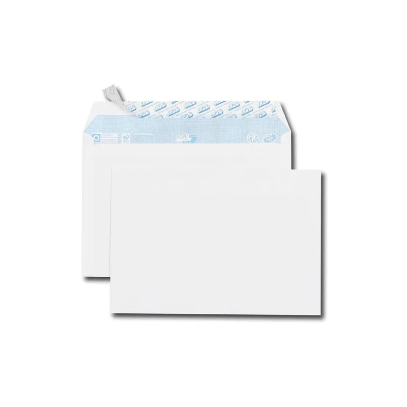 500x Enveloppes Blanc 162 x 229 mm