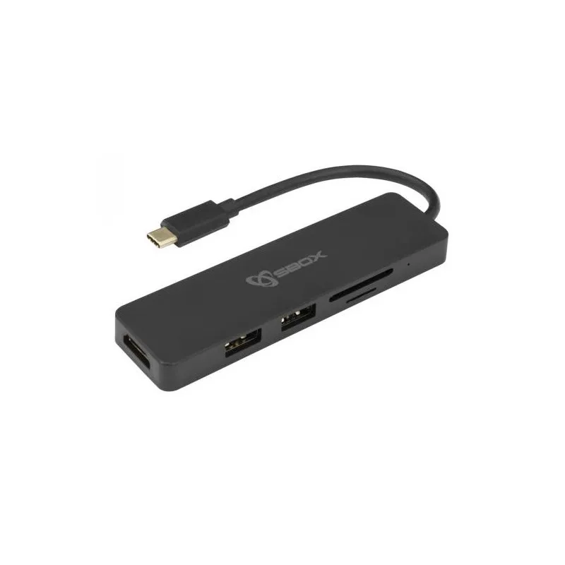 Adaptateur SBox Type C Vers HDMI, USB et Lecteur de cartes