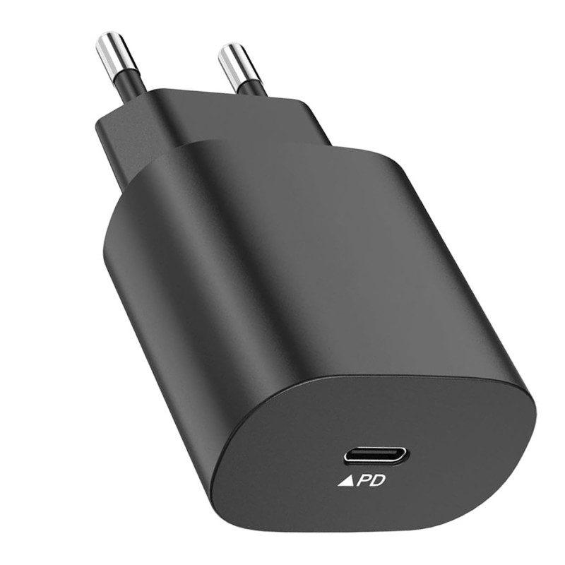 Adaptateur Secteur 25W PD / Type C / Noir