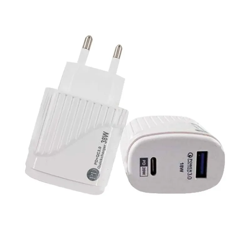 Adaptateur Secteur PD40 38W + CÂBLE TYPE C / BLANC