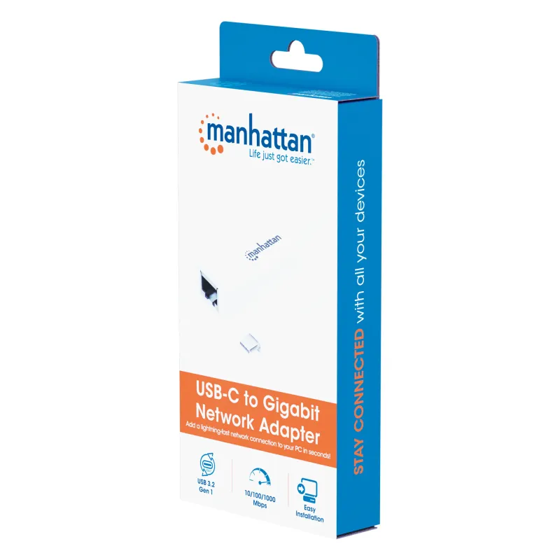 Adaptateur USB type C vers réseau Gigabit Manhattan