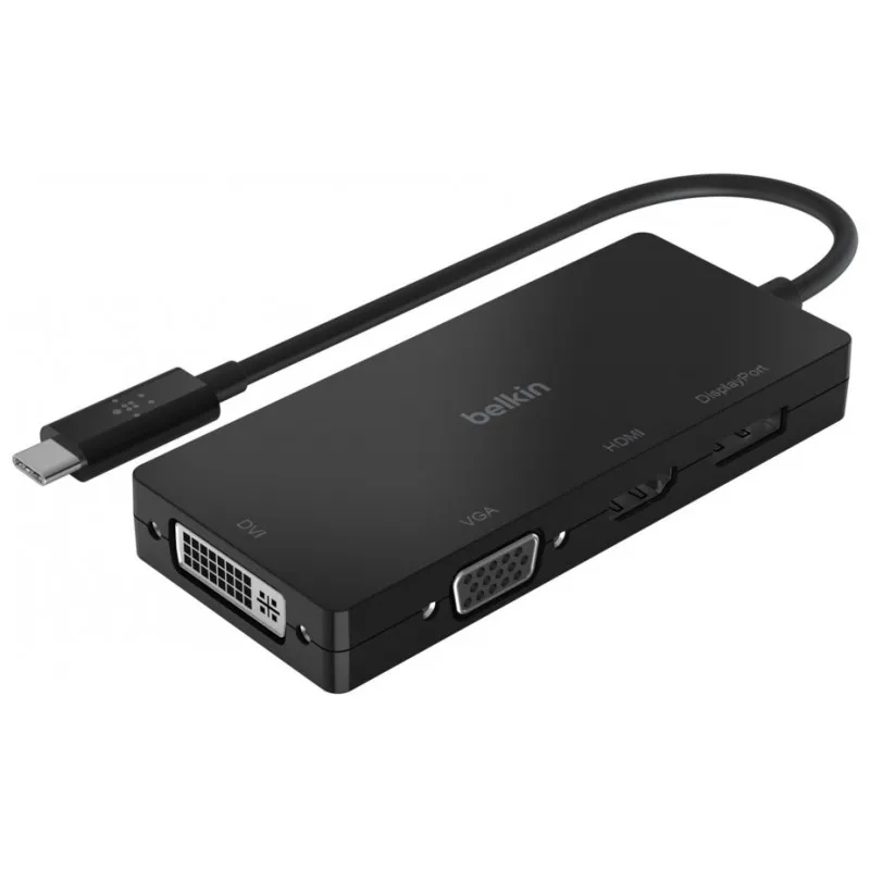 Adaptateur vidéo 4K Belkin USB Type C vers HDMI, VGA, DisplayPort et DVI