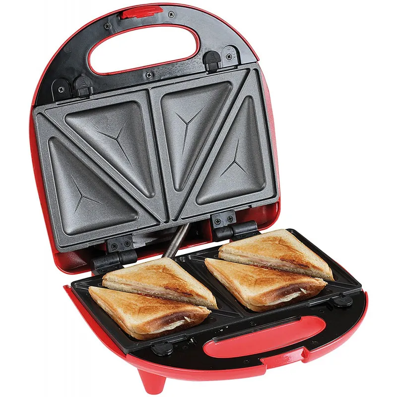 Appareil de cuisson Livoo 3 en 1 Croque-Gaufre-Grill  / 700 W / Rouge