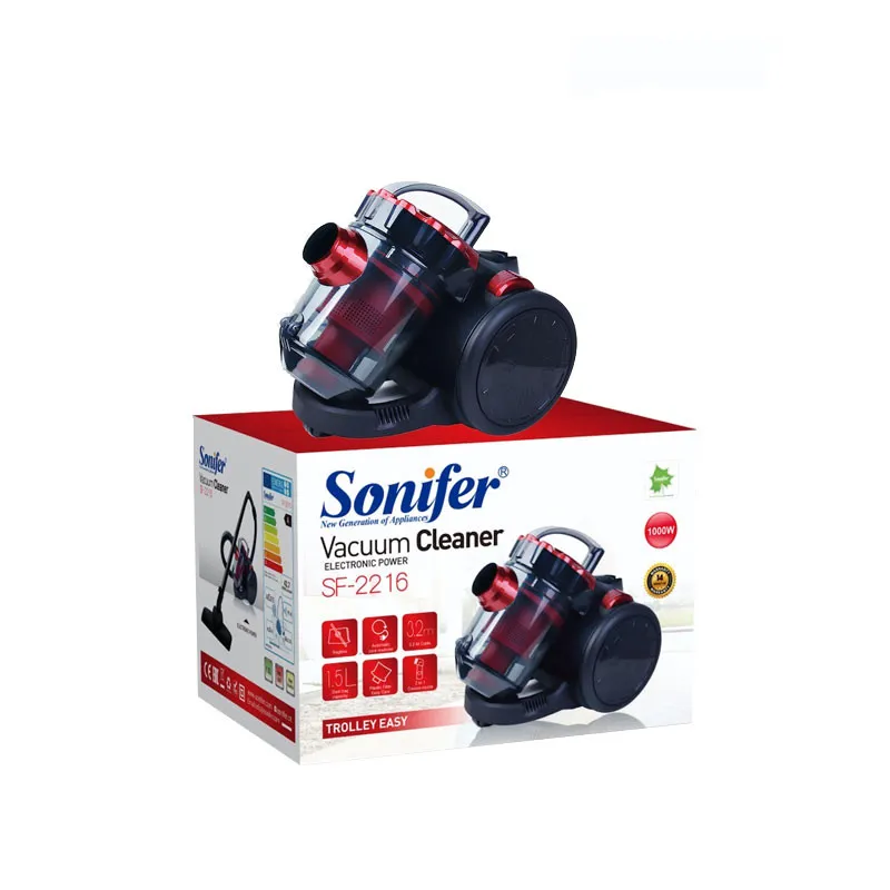 Aspirateur SONIFER VACUUM CLEANER 1.5 Litre / Rouge & Noir/ SF-2216