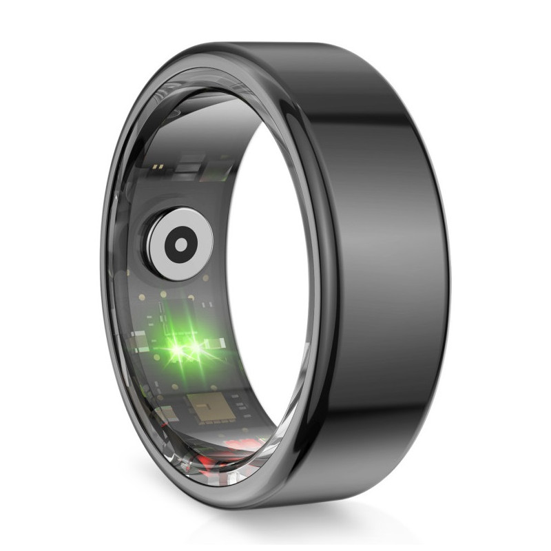Bague intelligente KSIX Saturn, taille L, Noir