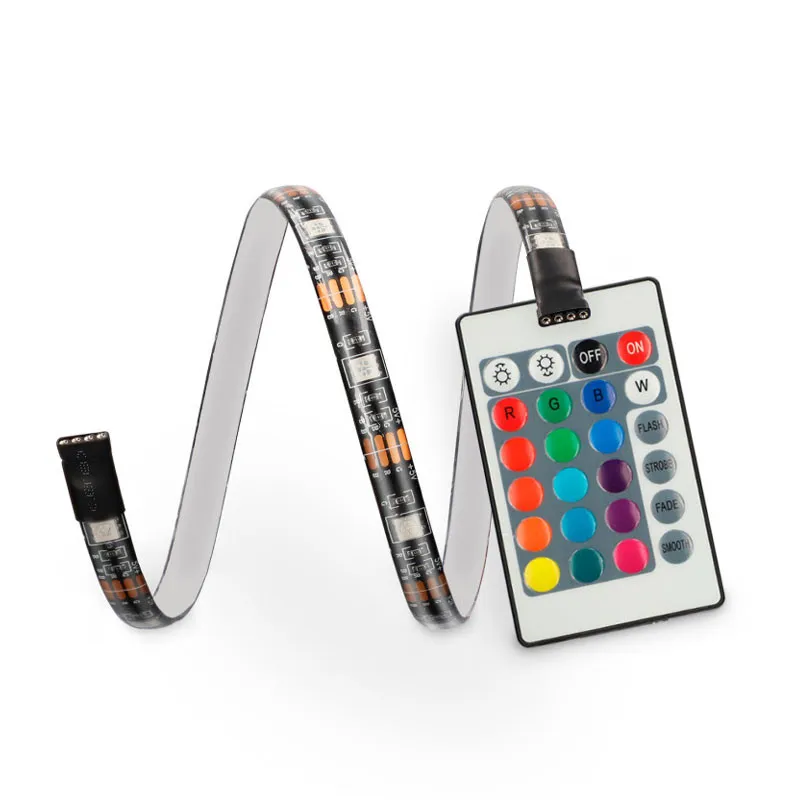 Bandes LED TV colorées KSIX, application ncluse, télécommande, 16 c