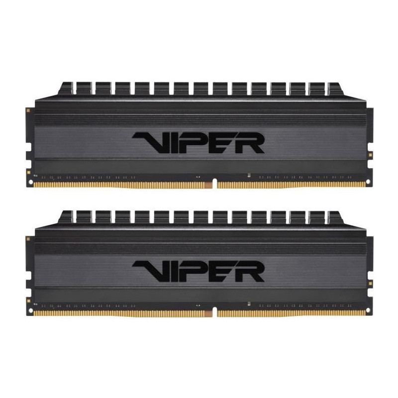 Barrette Mémoire Gamer Patriot Viper 4 Blackout 16 Go (2x 8Go) DDR4 3200 Mhz