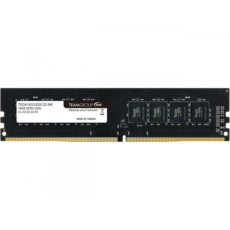 Barrette Mémoire TeamGroup 16 Go DDR4 / 3200 Mhz