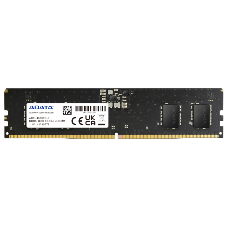 Barrette Mémoire U-DIMM ADATA 8 Go DDR5 4800 MHz