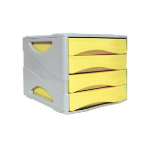 Bloc de 4 Tiroirs ARDA / Jaune Pastel