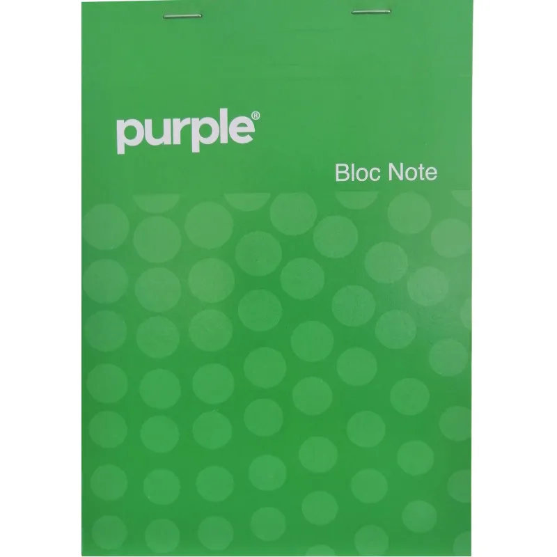 BLOC NOTE 160 PAGES A7 ESSENTIAL ASSORTIS  PURPLE