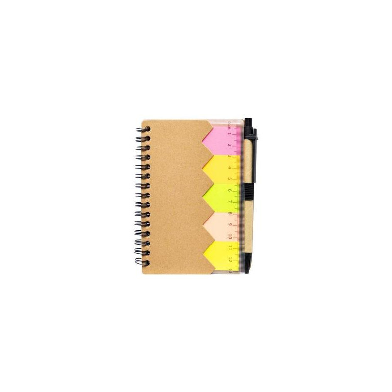 Bloc Note A6 avec Stylo, Pense bête et régle
