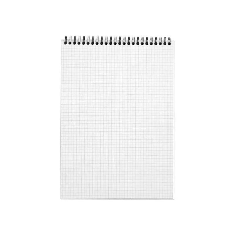 BLOC NOTE WIRO KO A5 / 100 PAGES 5X5 / COUVERTURE EN CARTON / 80G