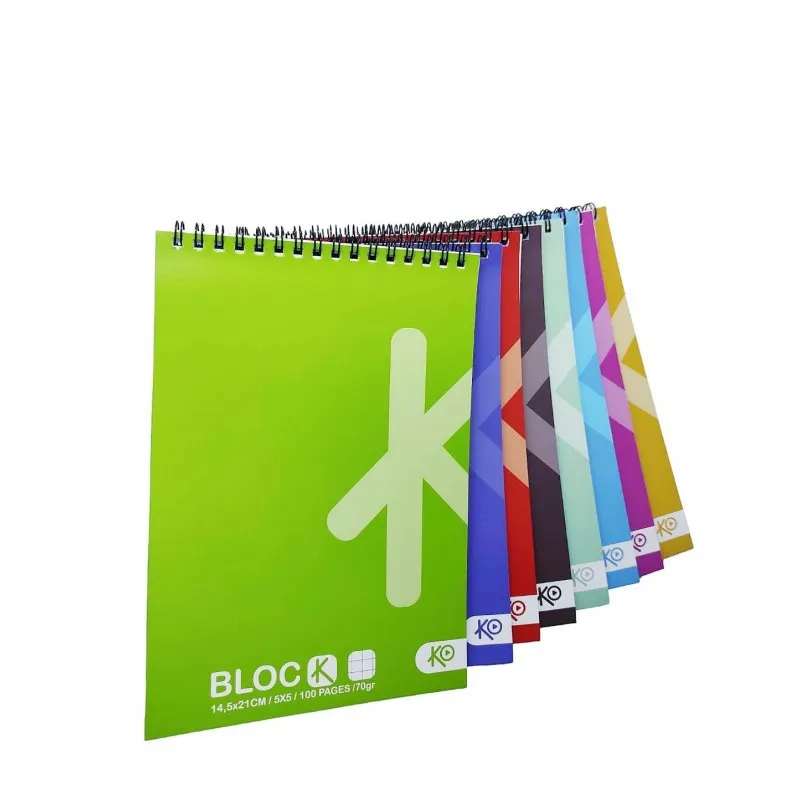 BLOC NOTE WIRO KO PLATINUM A5 (14.5 x 21 cm) / BLANC