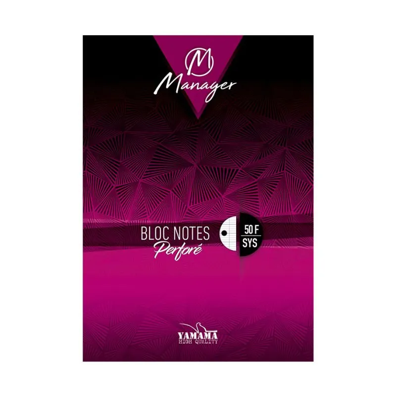 Bloc Note YAMAMA Manager 50 feuilles GM Seyès Perfor 80g
