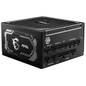 Boîte d'alimentation MSI MAG A1250GL PCIE5 / 80 PLUS Gold / 1250 W / Noir