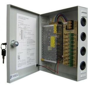 Boite d'alimentation pour Caméra de surveillance 12V / 30A / Avec Case