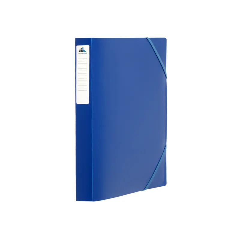 BOITE DE CLASSEMENT A 3 RABATS EN PP DOS 25MM ESSENTIAL / BLEU