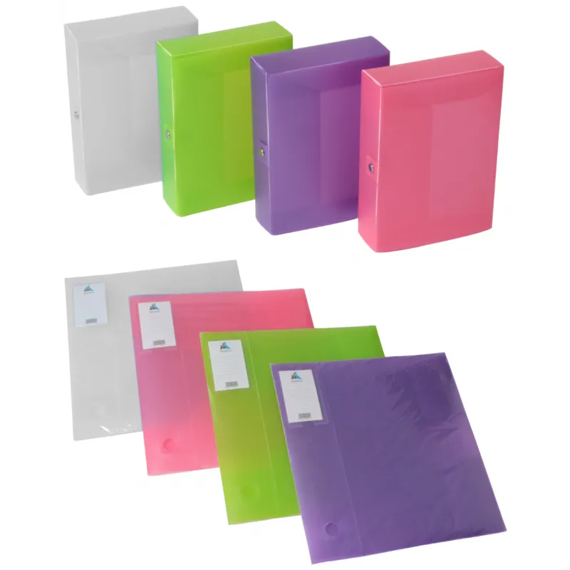 Boite de classement en Polypropylène Dos 60mm / TRANSPARENT