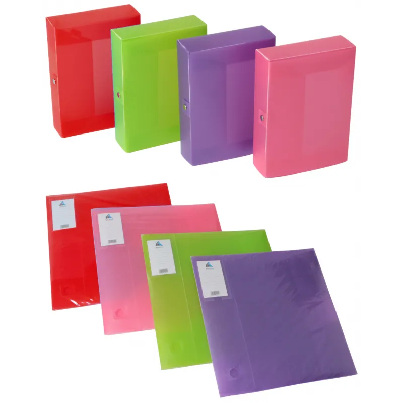 Boite de classement en Polypropylène Dos 80mm / Rouge