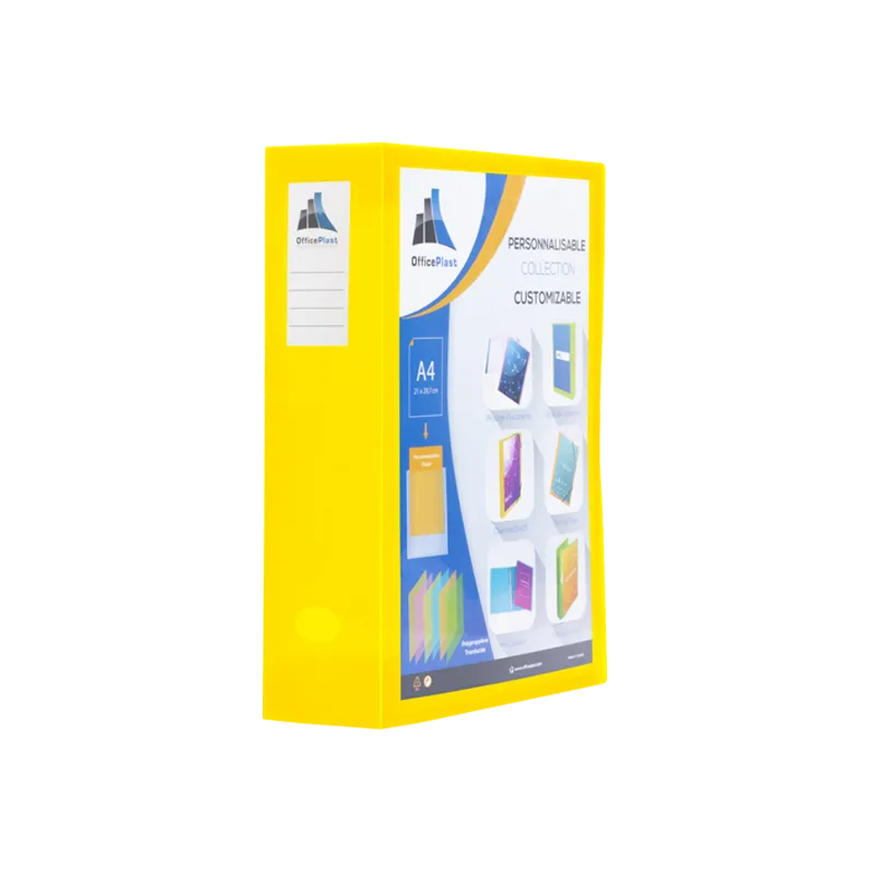 BOITE DE CLASSEMENT OFFICEPLAST DOS DE 60 MM / Jaune