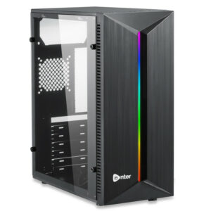 Boîtier Gamer Enter Razor Mid-Tower RGB + Alimentation 500W / Noir