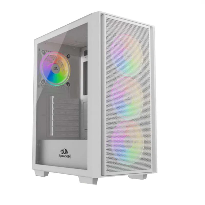 Boîtier Gamer REDRAGON PAKTIS 3 GC-620 ATX / 3 FAN ARGB / Blanc