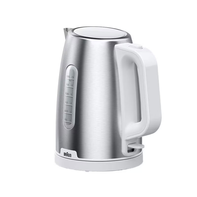 Bouilloire BRAUN Sans Fil 2200W / 1.7L / inox & blanc / WK-1500