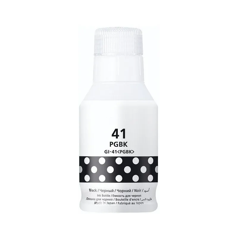 BOUTEILLE D'ENCRE ADAPTABLE CANON GI-41BK / 135ML / NOIR