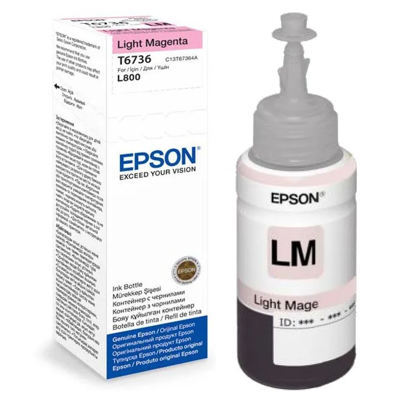 Bouteille d'encre Epson T6736 Light Magenta 70ml