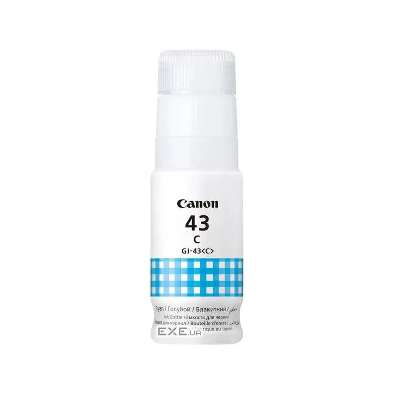 Bouteille d'encre Originale Canon GI-43C Cyan 3800 pages