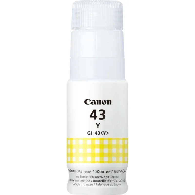 Bouteille d'encre Originale Canon GI-43Y Jaune 3800 pages