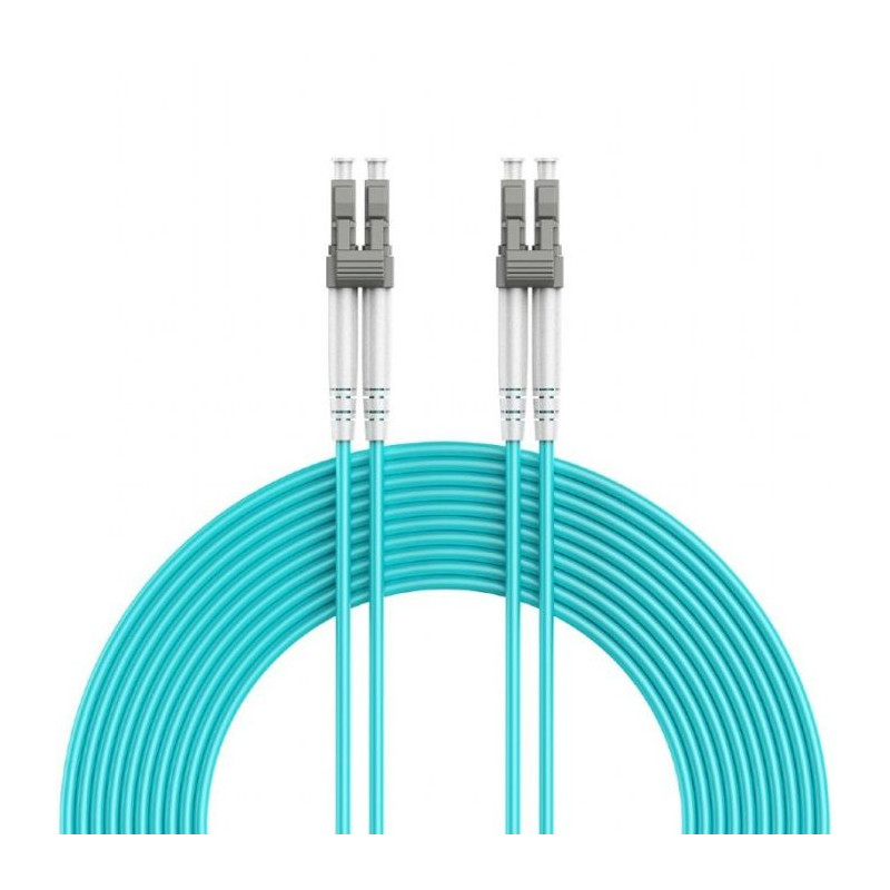 Câble à Fibre Optique multimode GEMBIRD duplex OM4 50/125 LC/LC / 2 métres / Bleu