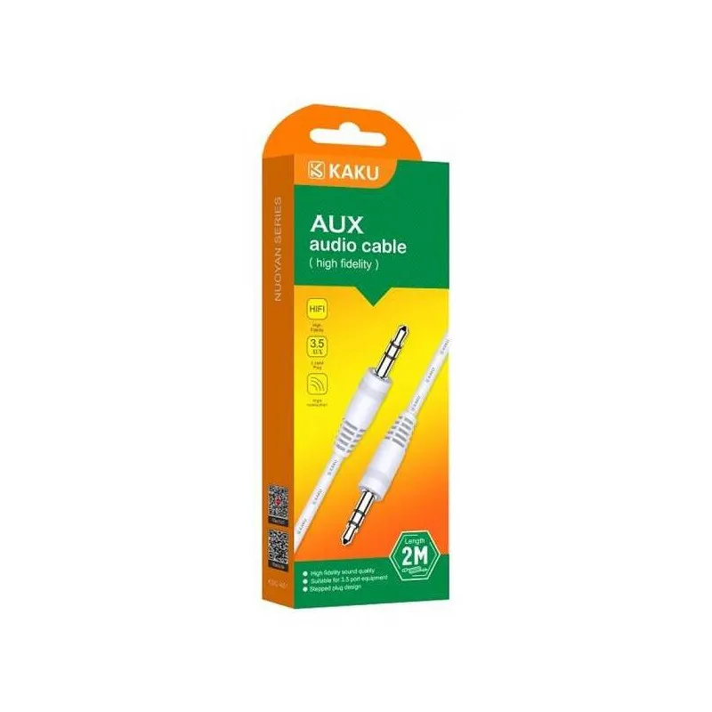 Câble AUX JACK KAKU KSC-451 / 2M / NOIR